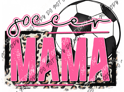 Soccer Mama Pink DTF Transfer - We Print U Press DTF Transfers