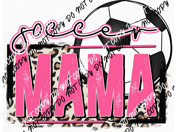 Soccer Mama Pink DTF Transfer - We Print U Press DTF Transfers