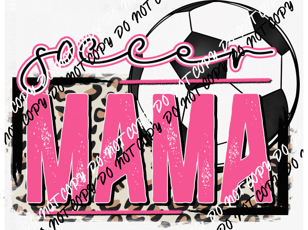 Soccer Mama Pink DTF Transfer - We Print U Press DTF Transfers