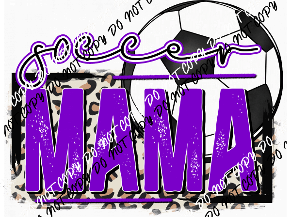 Soccer Mama Purple DTF Transfer - We Print U Press DTF Transfers