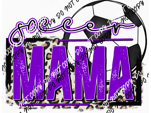 Soccer Mama Purple DTF Transfer - We Print U Press DTF Transfers