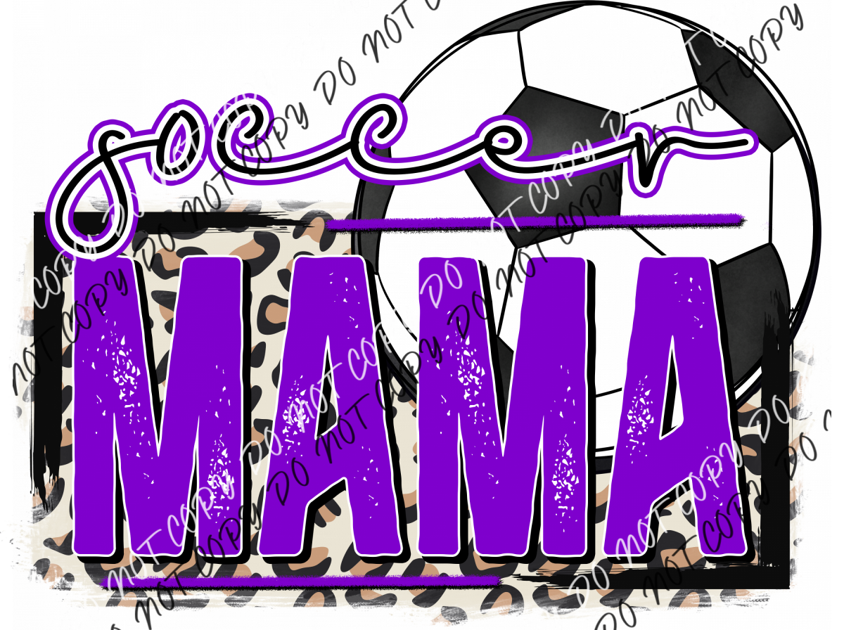 Soccer Mom Purple Dtf Transfer