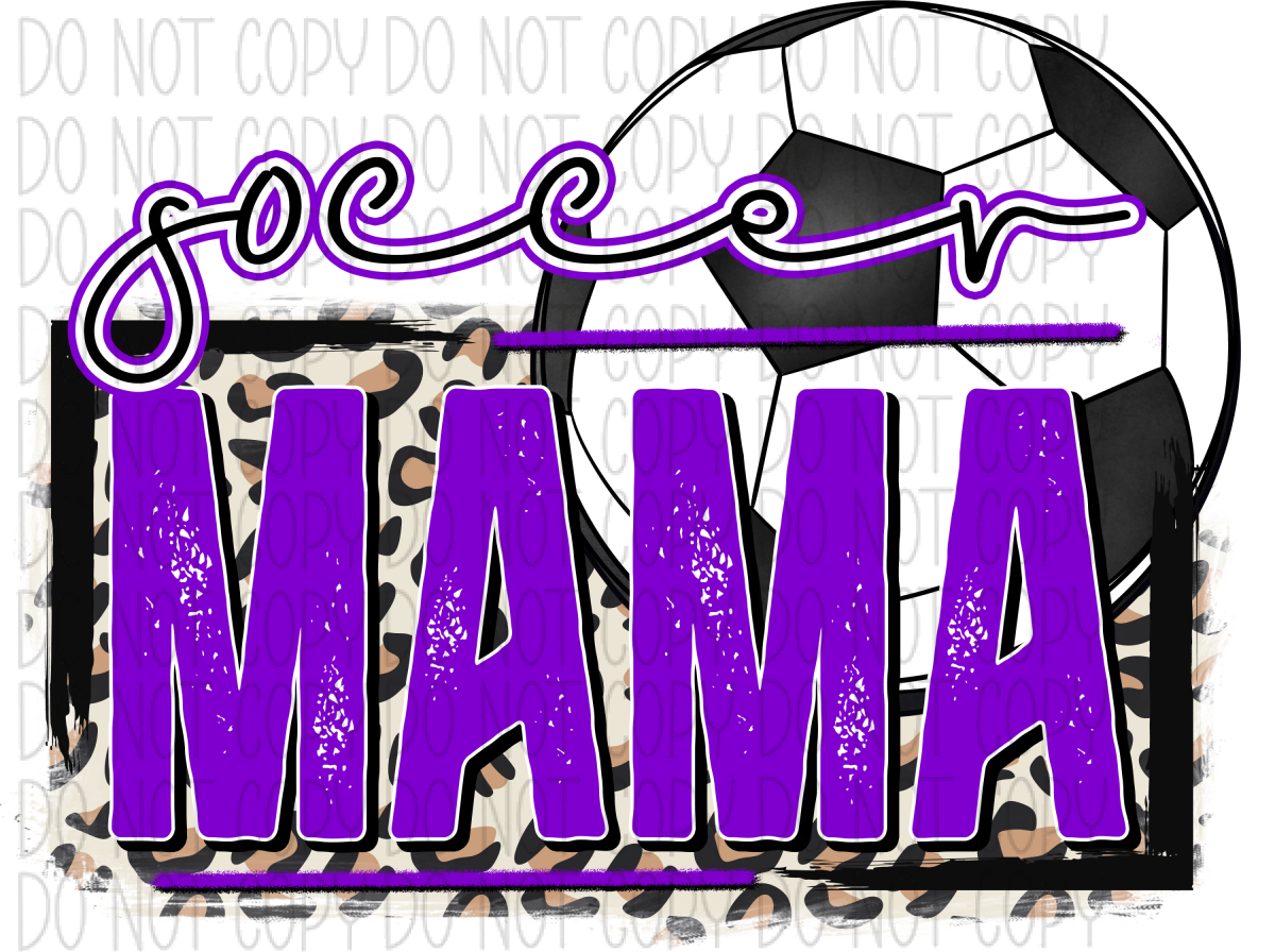 Soccer Mom Purple Dtf Transfer
