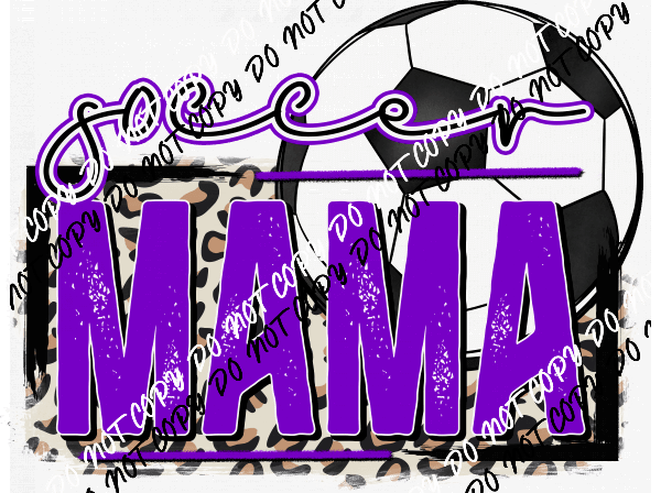 Soccer Mama Purple DTF Transfer - We Print U Press DTF Transfers