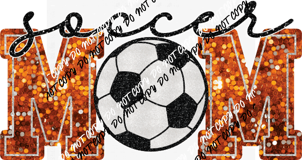 Soccer Mom faux sequin DTF Transfer (See Color Options) - We Print U Press DTF Transfers