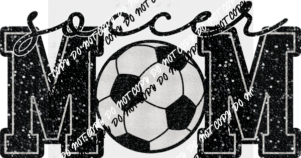 Soccer Mom faux sequin DTF Transfer (See Color Options) - We Print U Press DTF Transfers