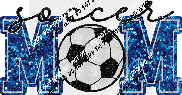 Soccer Mom faux sequin DTF Transfer (See Color Options) - We Print U Press DTF Transfers