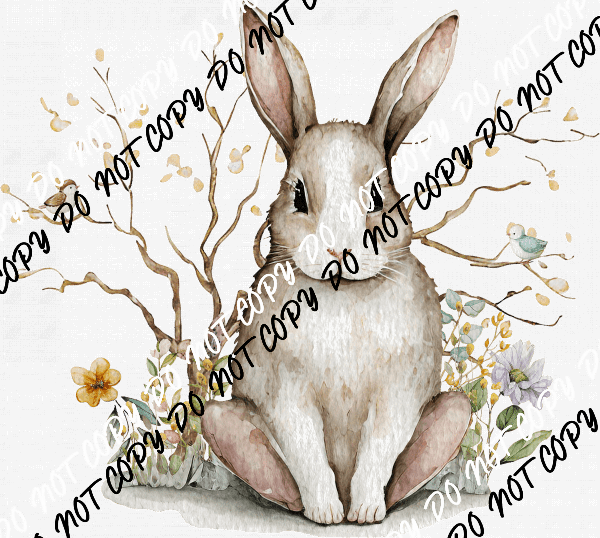 Soft Pastel Bunny DTF Transfer - We Print U Press DTF Transfers