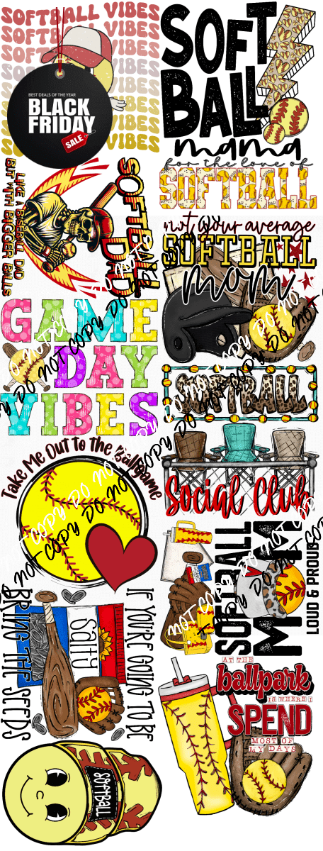 Softball Premade Bundle 60