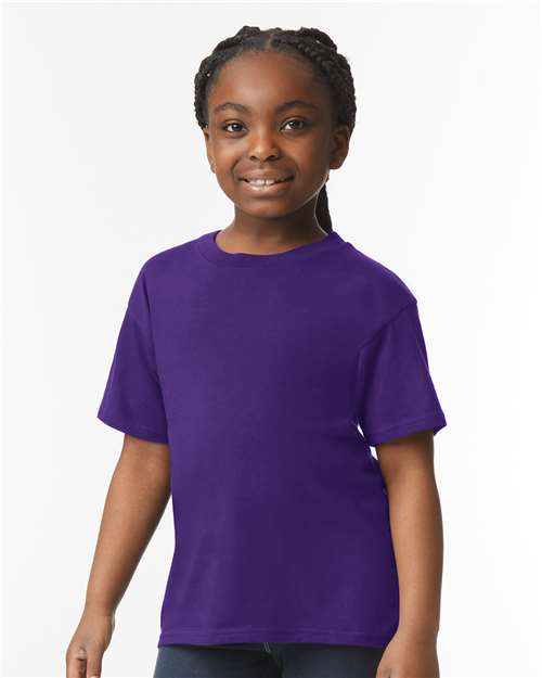 Softstyle® Youth T-Shirt - Purple - We Print U Press DTF Transfers