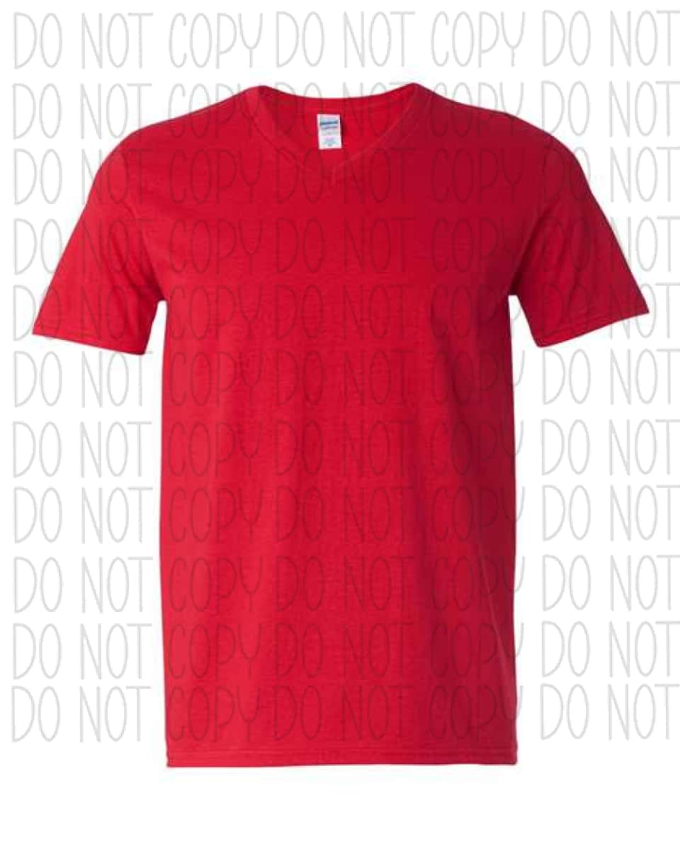 Softstyle® V-Neck T-Shirt Cherry Red / S