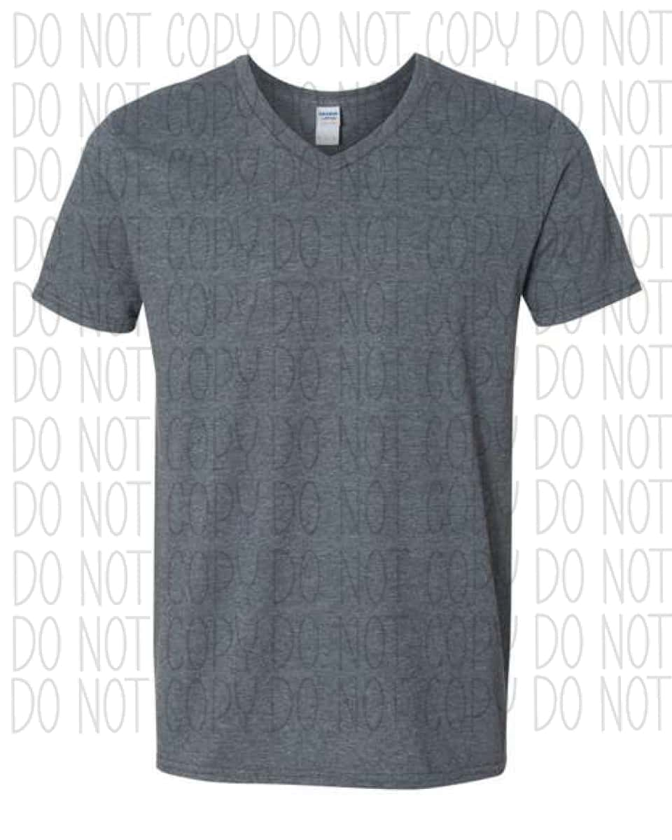 Softstyle® V-Neck T-Shirt Dark Heather / S