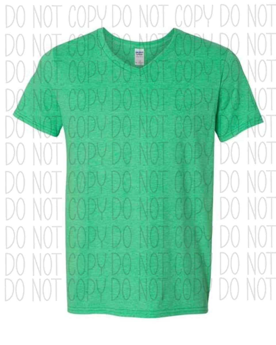 Softstyle® V-Neck T-Shirt Heather Irish Green / S