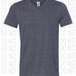 Softstyle® V-Neck T-Shirt Heather Navy / S