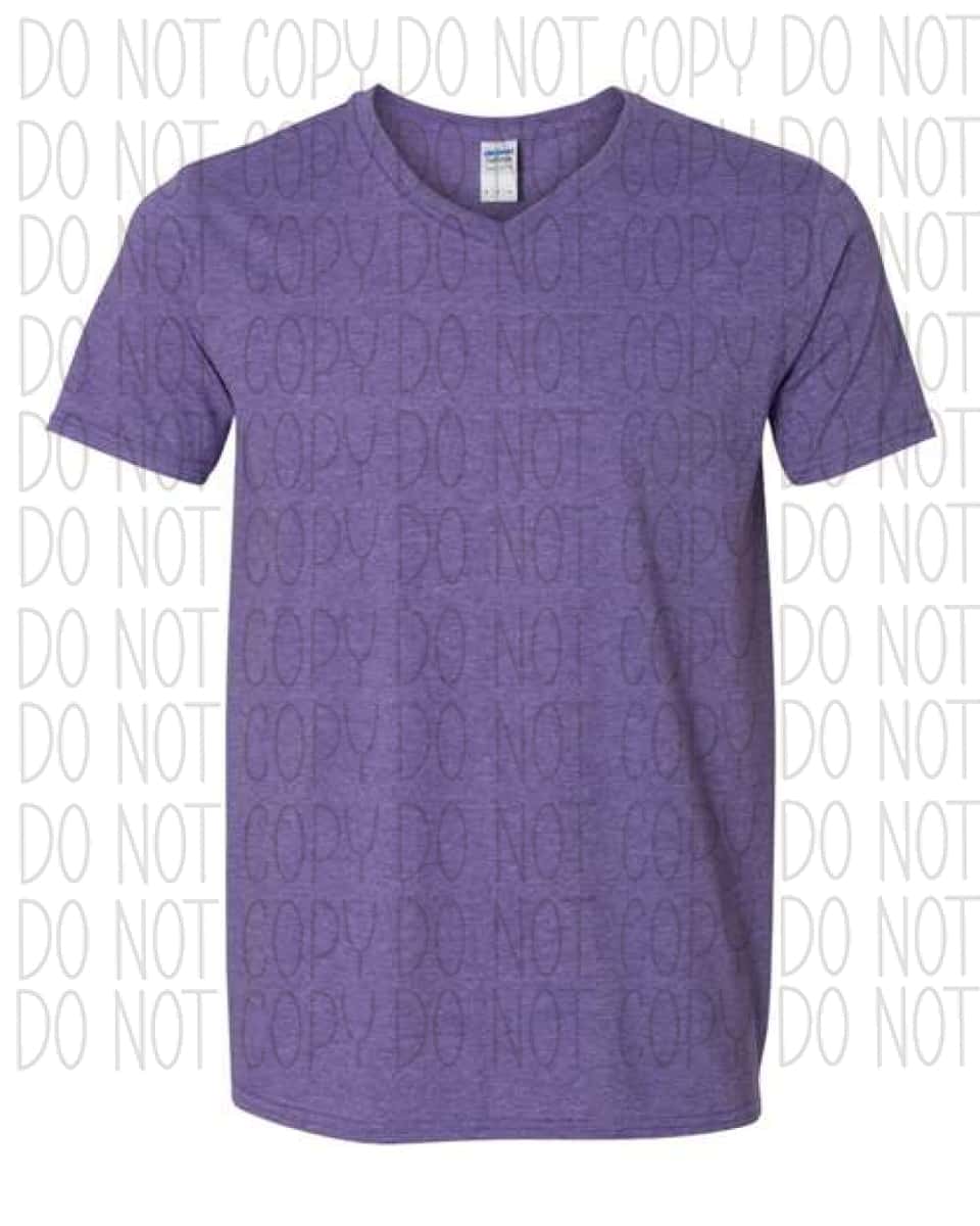 Softstyle® V-Neck T-Shirt Heather Purple / S