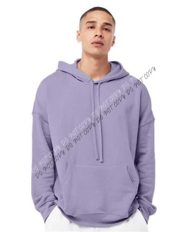 Sponge Fleece Drop Shoulder Hoodie - We Print U Press DTF Transfers