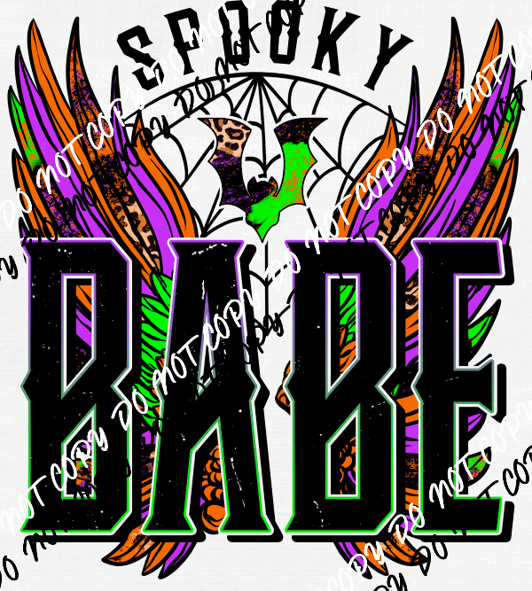 Spooky Babe Halloween DTF Transfer - We Print U Press DTF Transfers