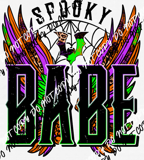 Spooky Babe Halloween DTF Transfer - We Print U Press DTF Transfers