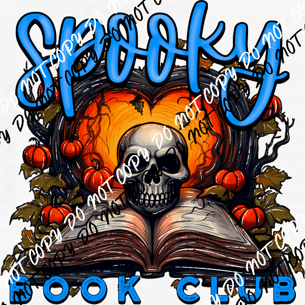 Spooky Book Club DTF Transfer - We Print U Press DTF Transfers