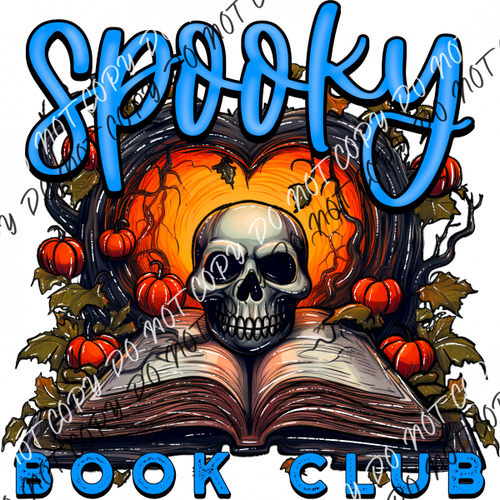 Spooky Book Club Dtf Transfer Rtp Transfers