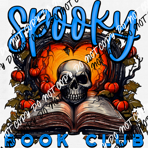 Spooky Book Club DTF Transfer - We Print U Press DTF Transfers