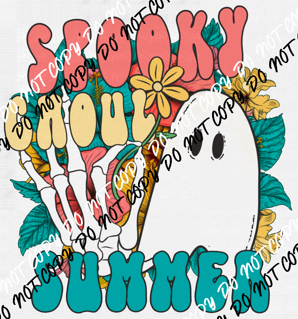 Spooky Ghoul Summer DTF Transfer - We Print U Press DTF Transfers