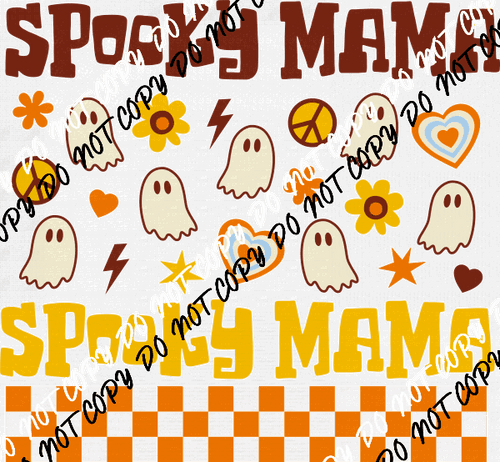 Spooky Mama Ghosts Retro DTF Transfer - We Print U Press DTF Transfers