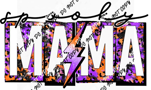 Spooky Mama Grunge Tie Dye DTF Transfer - We Print U Press DTF Transfers