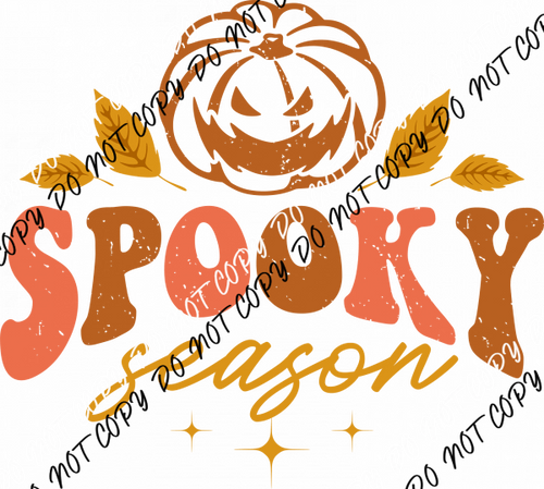 Spooky Season Creepy Pumpkin DTF Transfer - We Print U Press DTF Transfers