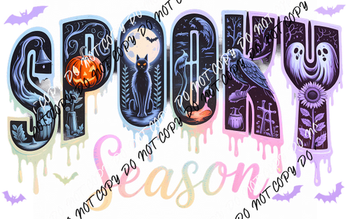 Spooky Season Drip DTF Transfer - We Print U Press DTF Transfers