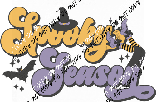 Spooky Season Witch Design DTF Transfer - We Print U Press DTF Transfers