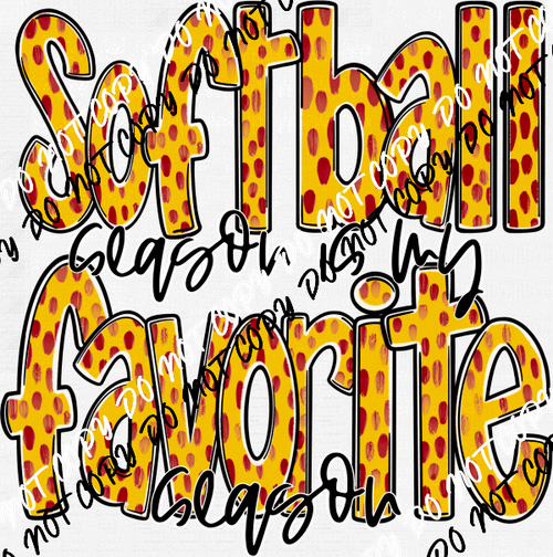 Sport Favorite (Choose Sport) DTF Transfer - We Print U Press DTF Transfers