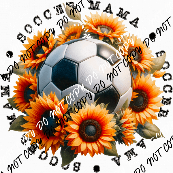 Sport Mama with Sunflowers (Choose Sport) DTF Transfer - We Print U Press DTF Transfers