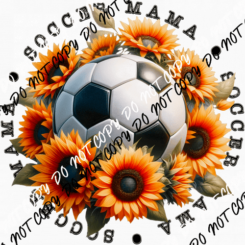 Sport Mama with Sunflowers (Choose Sport) DTF Transfer - We Print U Press DTF Transfers