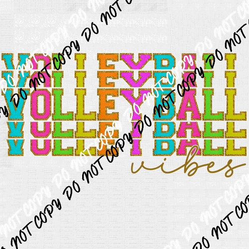 Sports Vibes Bright Stacked (Choose Your Sport) DTF Transfer - We Print U Press DTF Transfers