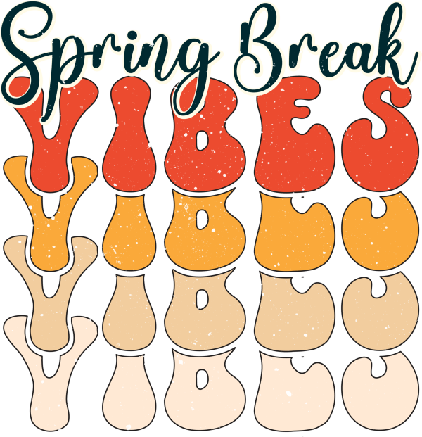 Spring Break Vibes Stacked DTF Transfer RTP DTF Transfers