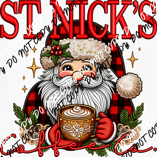 St. Nick's Coffee Co. DTF Transfer - We Print U Press DTF Transfers