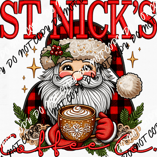 St. Nick's Coffee Co. DTF Transfer - We Print U Press DTF Transfers