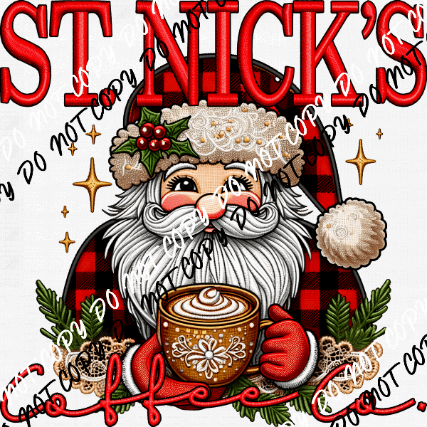 St. Nick's Coffee Co. DTF Transfer - We Print U Press DTF Transfers