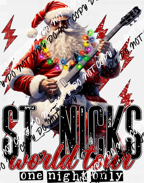 St. Nick's World Tour One Night Only DTF Transfer - We Print U Press DTF Transfers