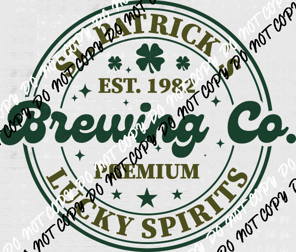 St. Patrick's Brewing Co. DTF Transfer - We Print U Press DTF Transfers