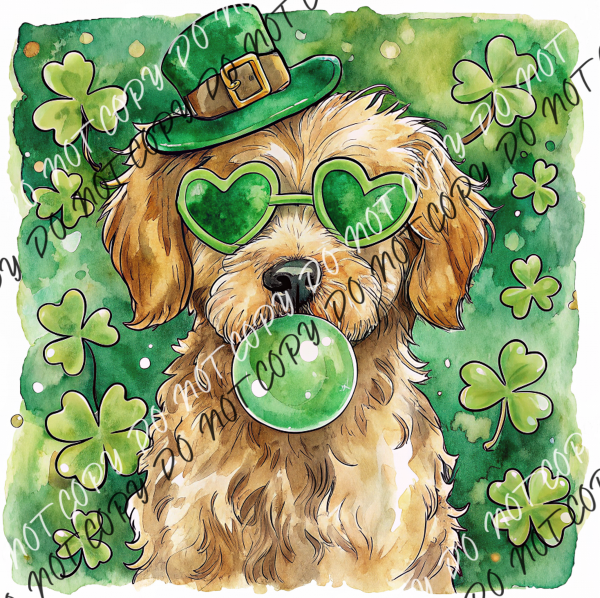 St. Patrick’s Day Goldendoodle DTF Transfer RTP DTF Transfers