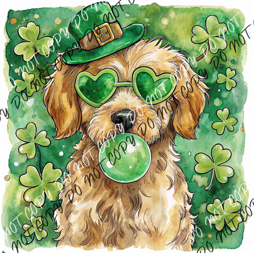 St. Patrick’s Day Goldendoodle DTF Transfer RTP DTF Transfers