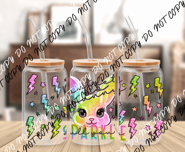 Steal Your Sparkle UV Transfer for 16 oz Glass Can - We Print U Press DTF Transfers