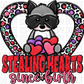 Stealing Hearts Since Birth Raccoon Dtf Transfer Rtp Transfers