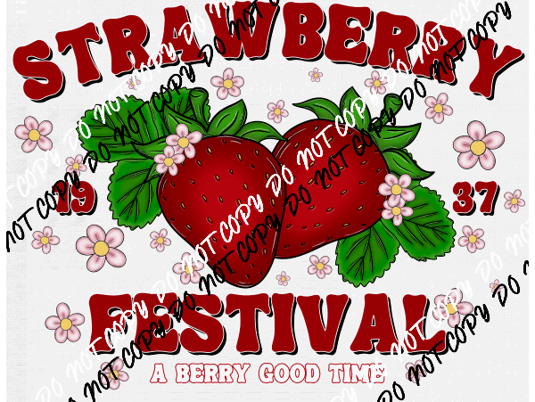 Strawberry Festival DTF and UV Transfer Bundle - We Print U Press DTF Transfers