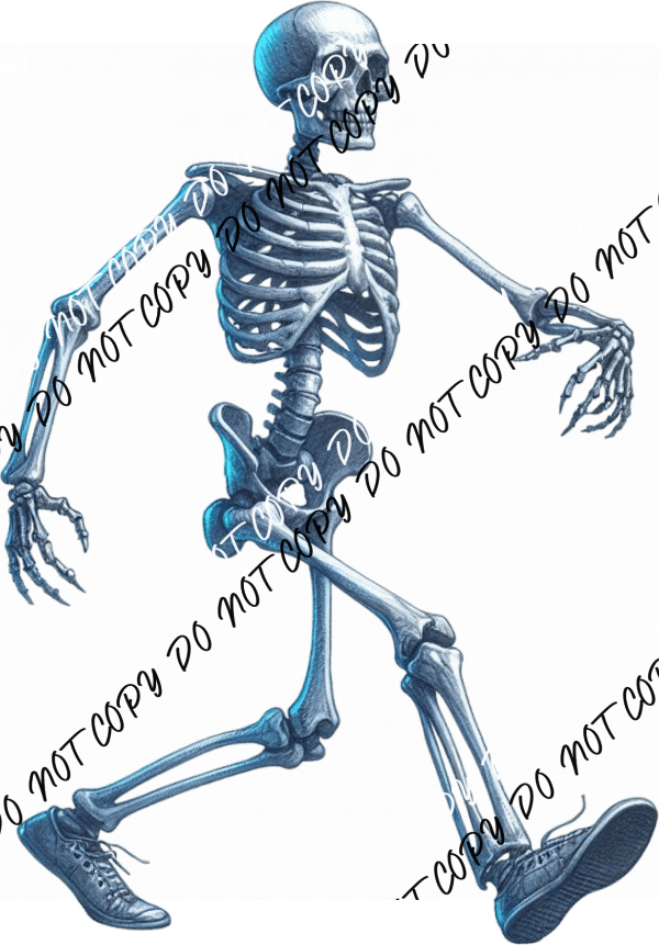 Strutting Skeleton DTF Transfer - We Print U Press DTF Transfers