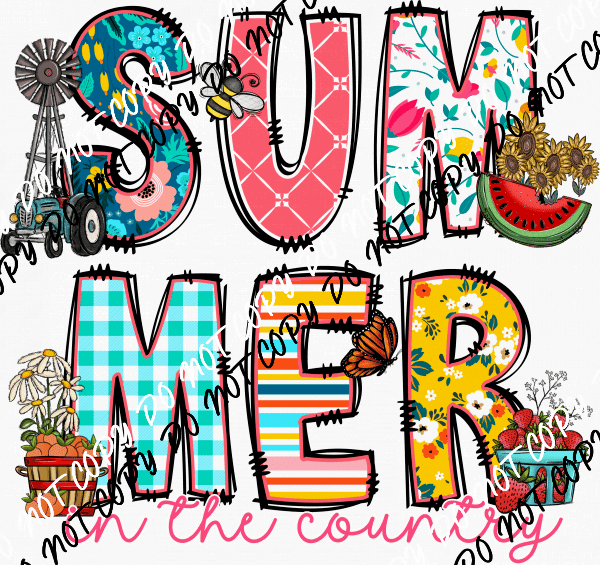 Summer in the Country DTF Transfer - We Print U Press DTF Transfers