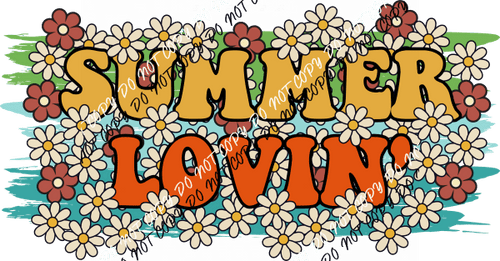 Summer Lovin' Flower DTF Transfer - We Print U Press DTF Transfers