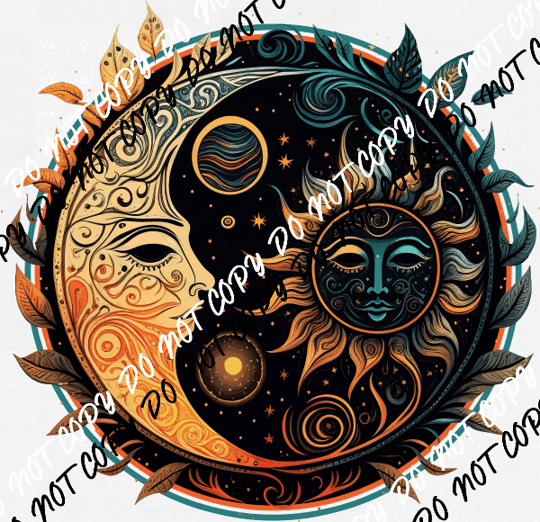 Sun and Moon - We Print U Press DTF Transfers